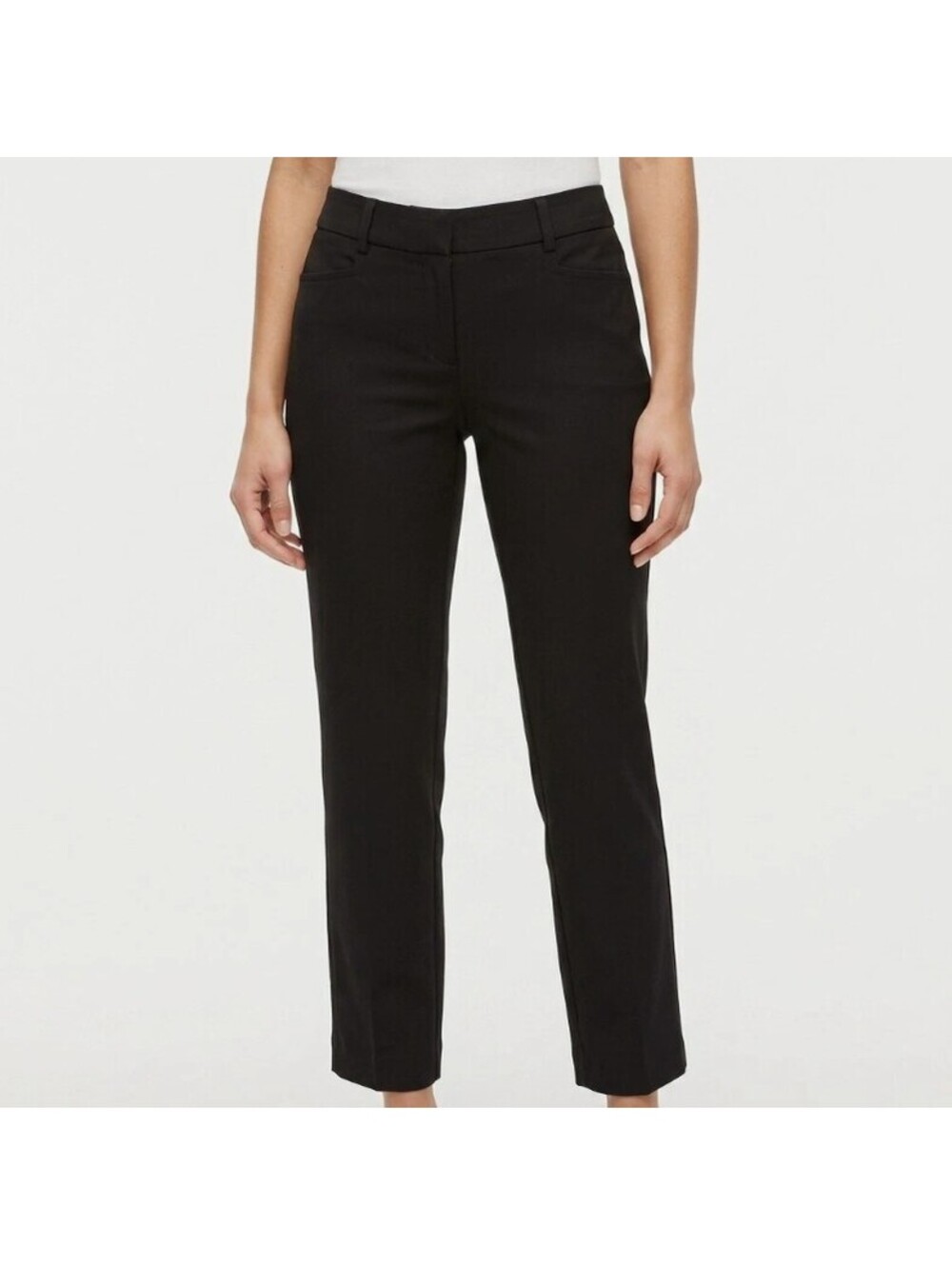 NWT Banana Republic Sloan 7/8 Crop Black Pants Womens Size 12
